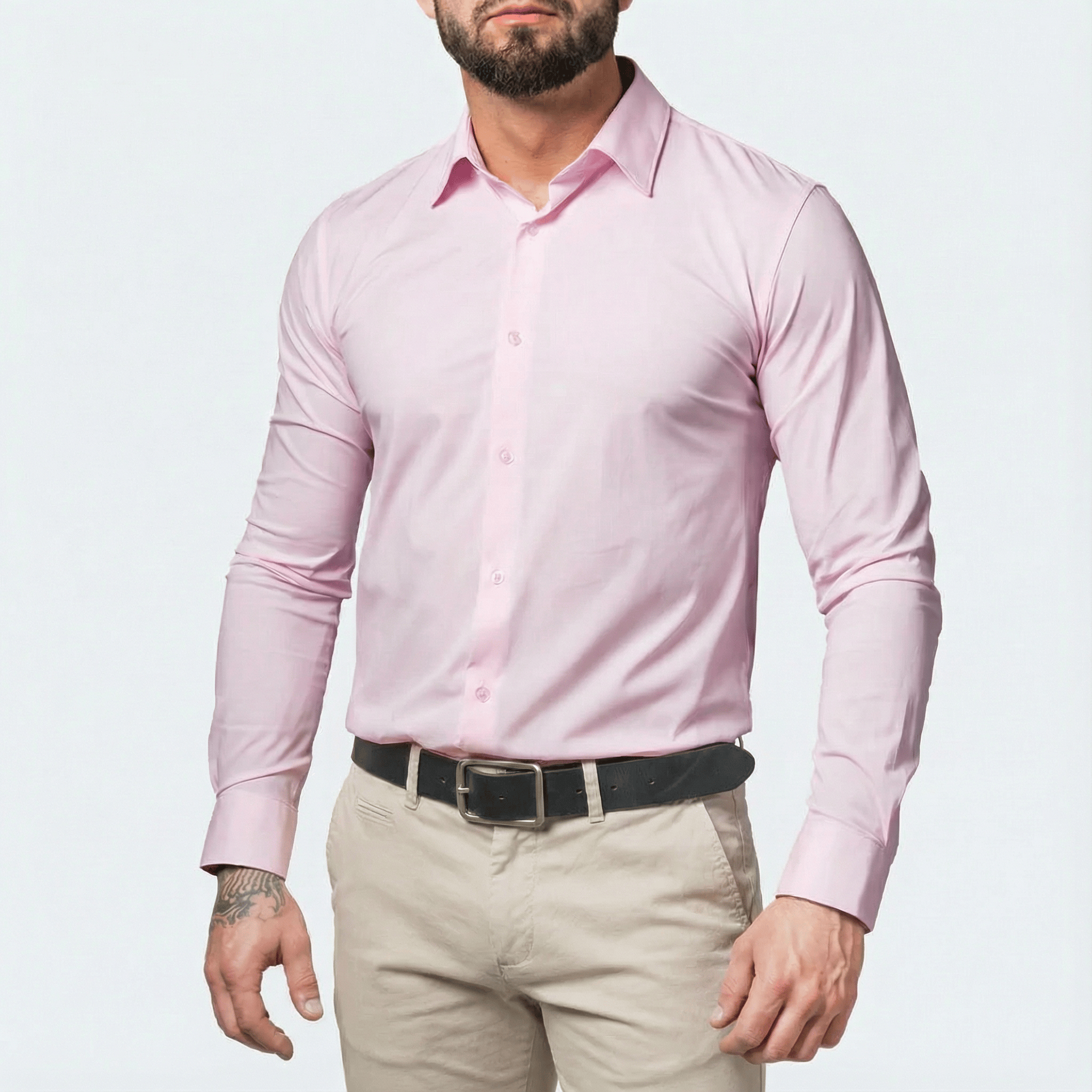 The "Infinite" Performance Shirt | 4-Way Stretch & Zero-Iron
