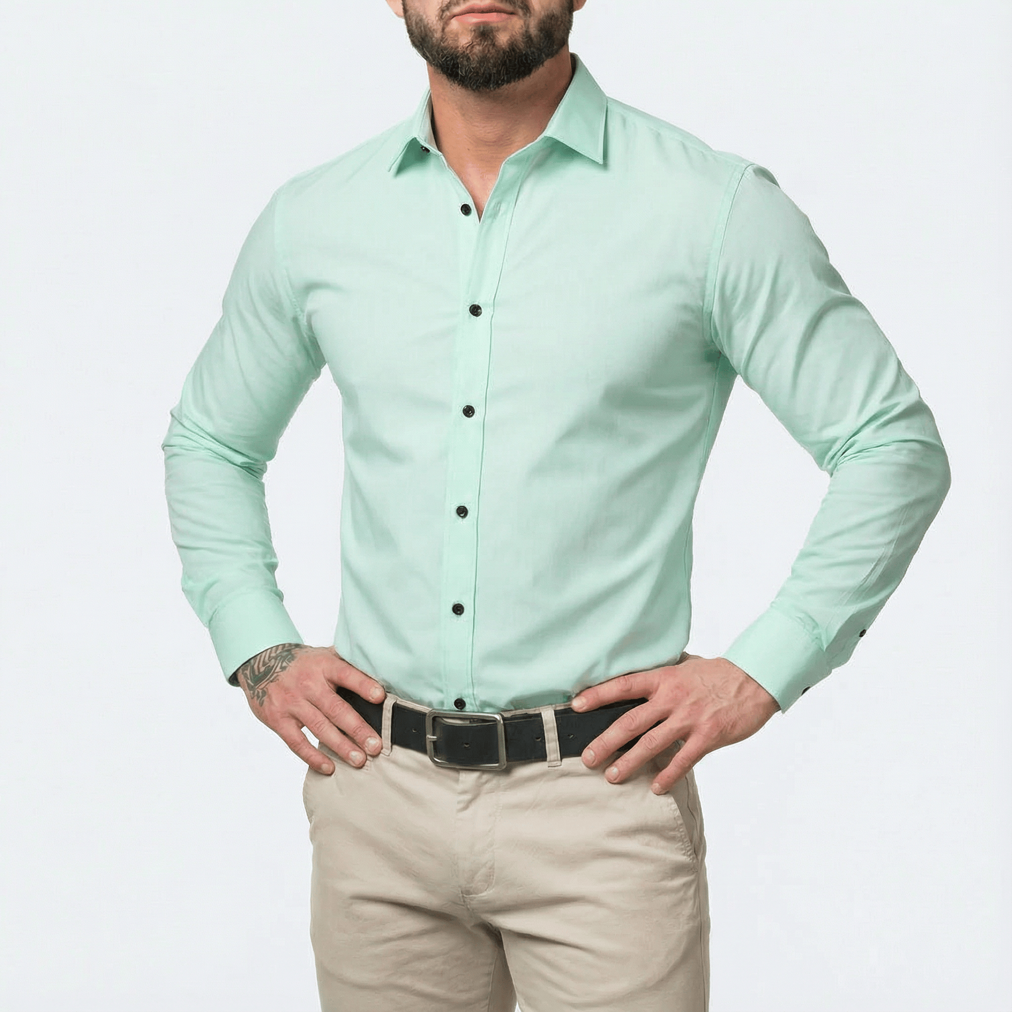 The "Infinite" Performance Shirt | 4-Way Stretch & Zero-Iron