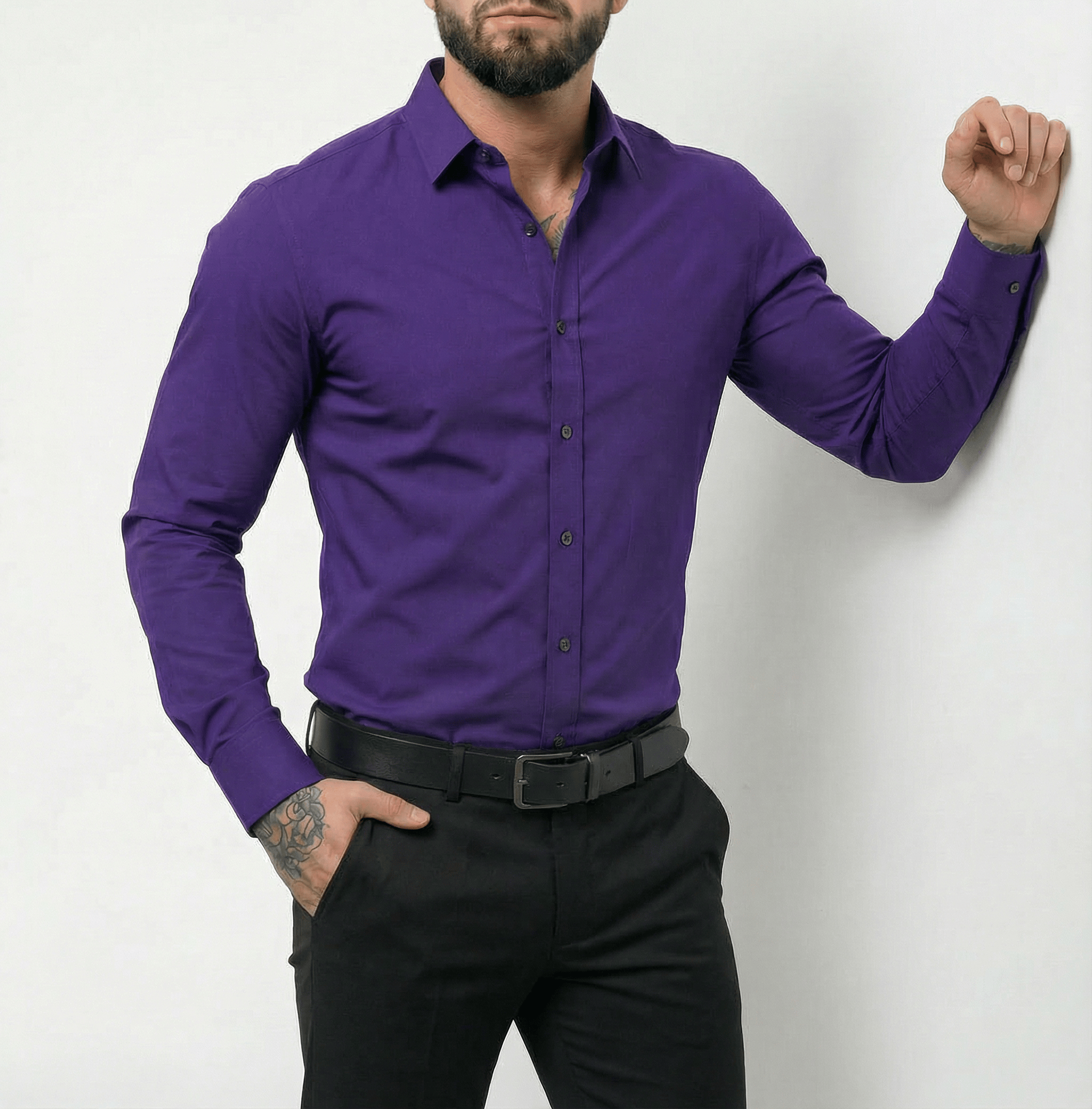 The "Infinite" Performance Shirt | 4-Way Stretch & Zero-Iron