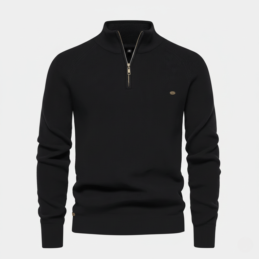 WoolForm™ Yarım Fermuarlı Örgü Kazak