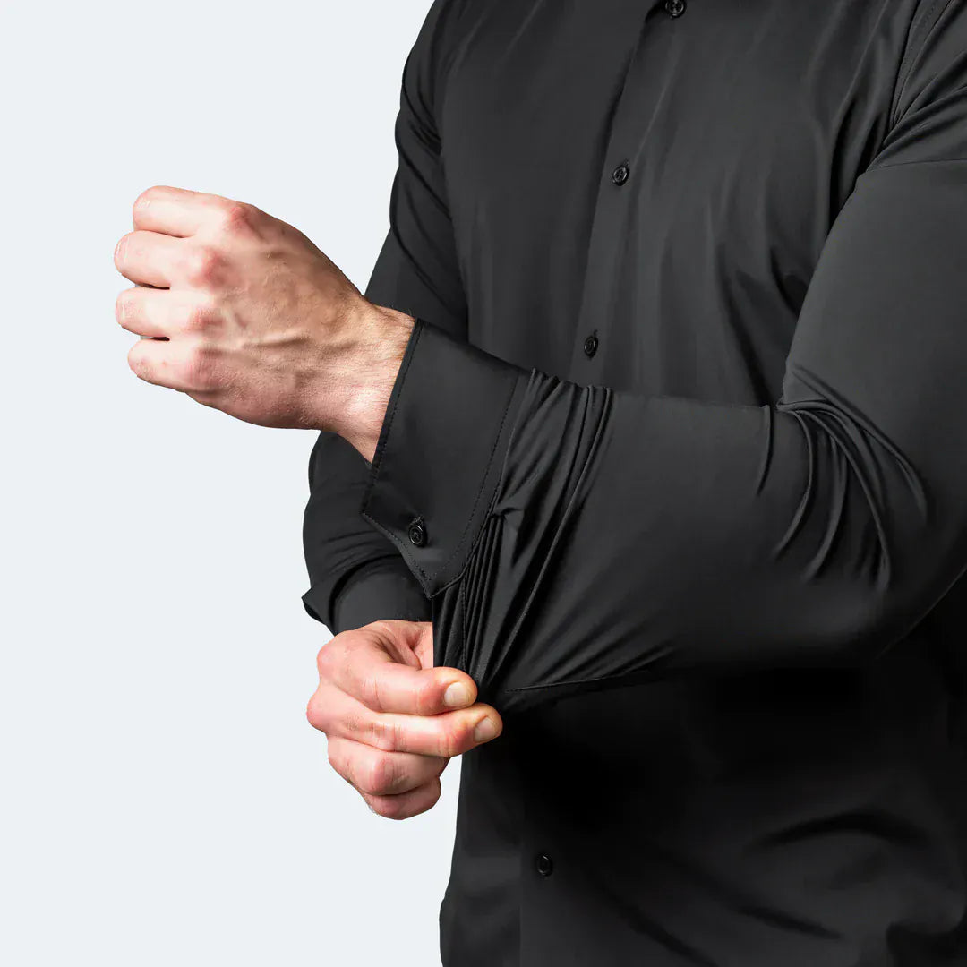 The "Infinite" Performance Shirt | 4-Way Stretch & Zero-Iron