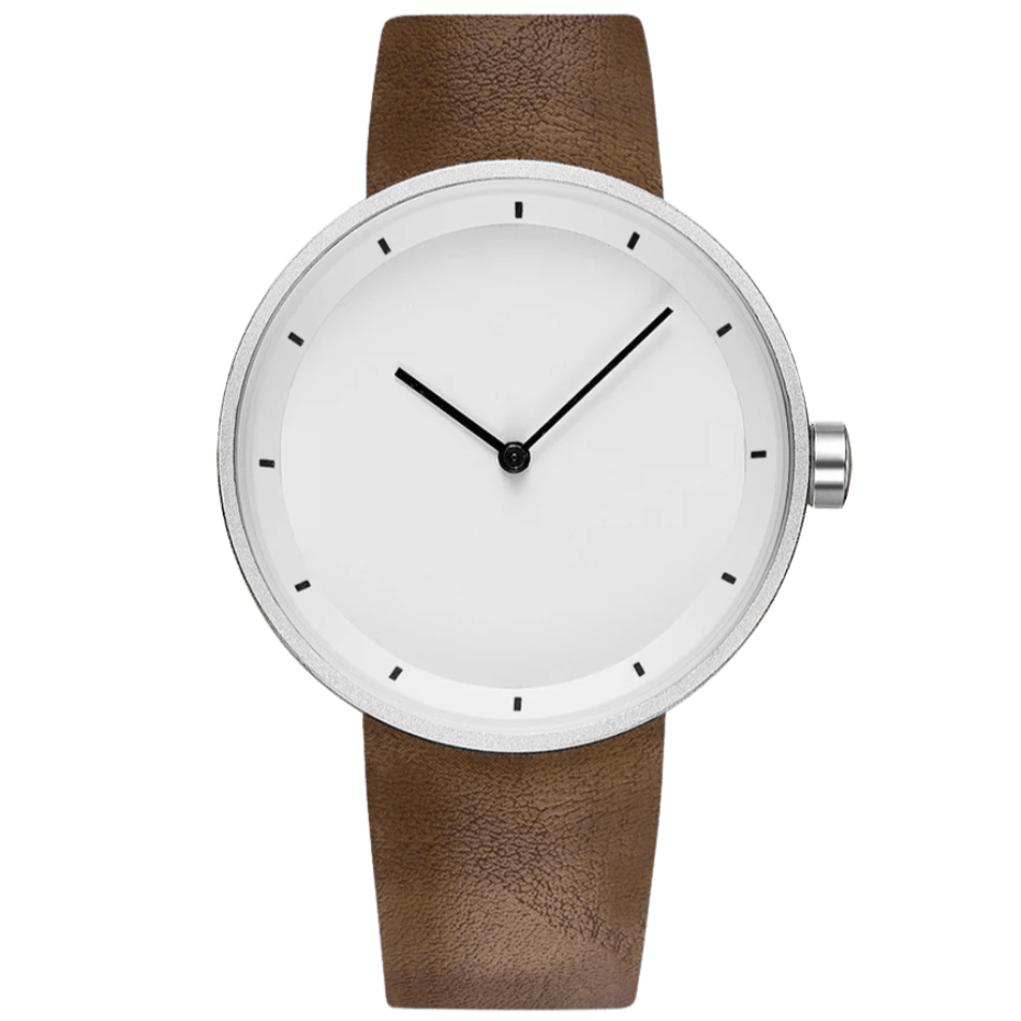 Orologio classico minimalista da uomo con cinturino in pelle