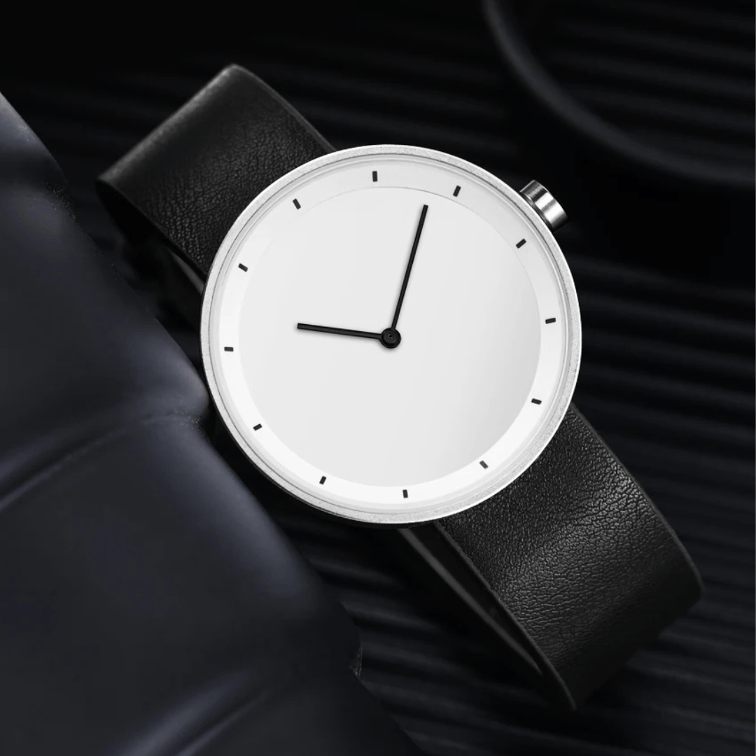 Orologio classico minimalista da uomo con cinturino in pelle