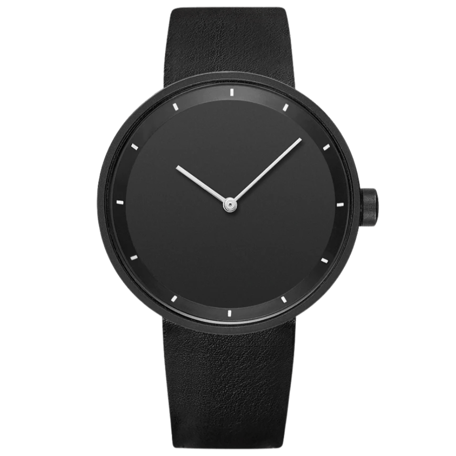 Orologio classico minimalista da uomo con cinturino in pelle