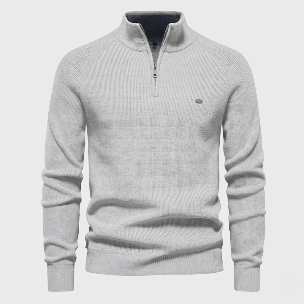 WoolForm™ Yarım Fermuarlı Örgü Kazak