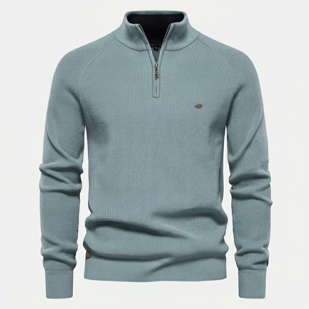 WoolForm™ Yarım Fermuarlı Örgü Kazak