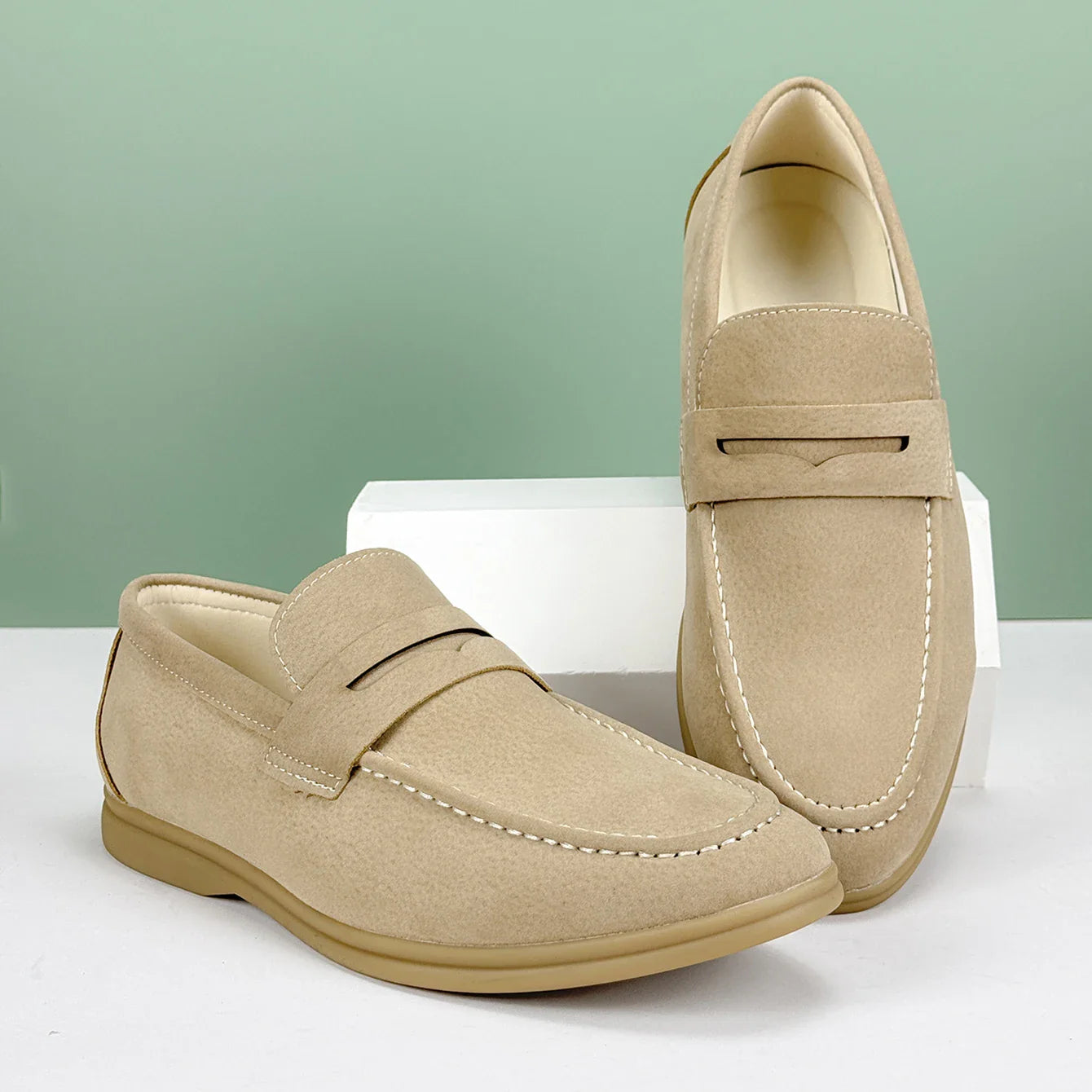 Lucca suede loafers