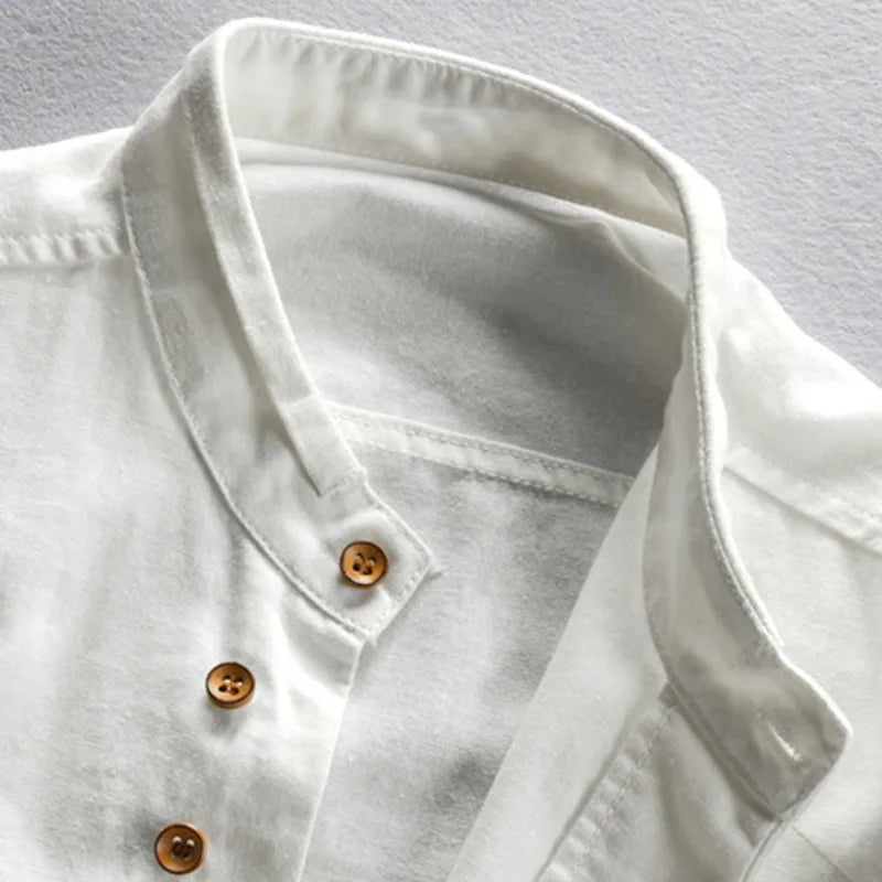 Hiro Linen-Cotton Shirt