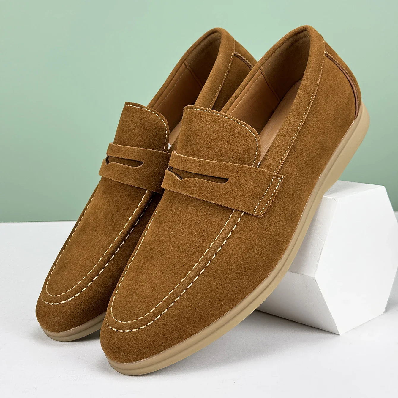 Lucca suede loafers