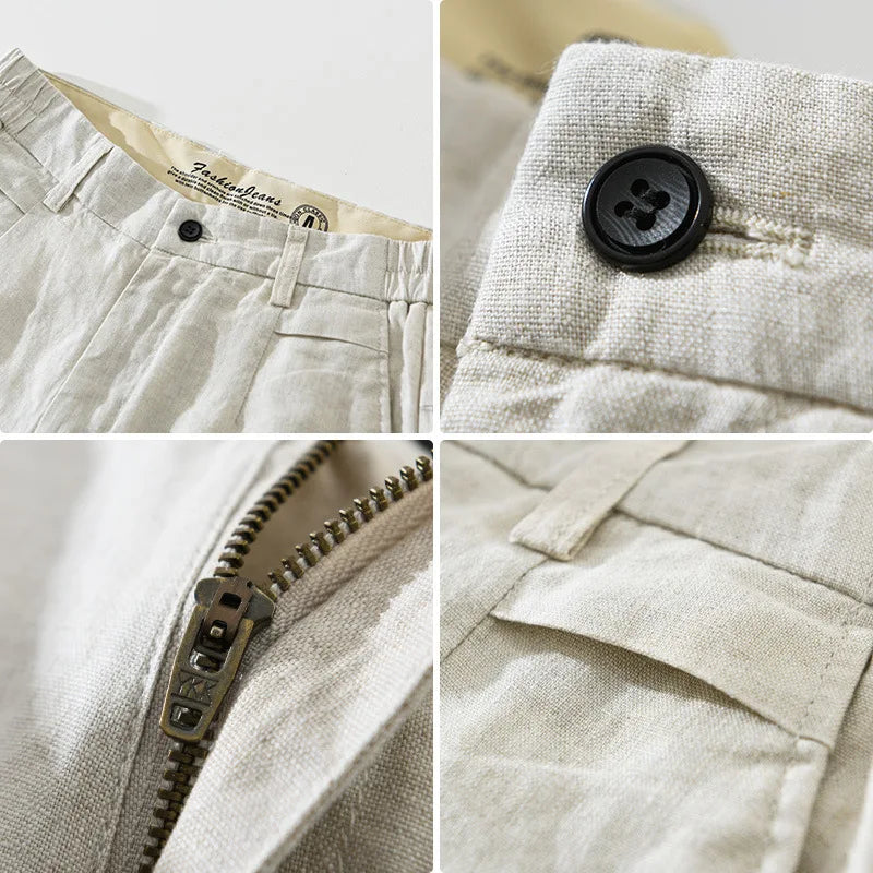 Shorts de linho Nuvin