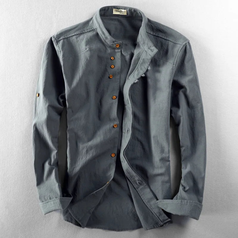 Hiro Linen-Cotton Shirt
