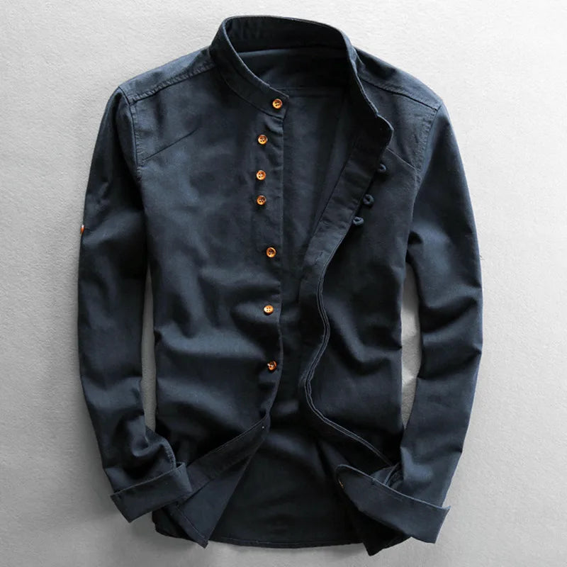 Hiro Linen-Cotton Shirt