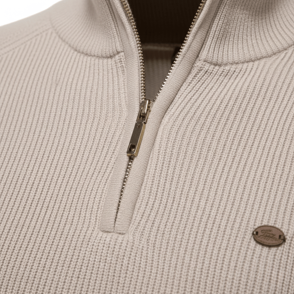 WoolForm™ Yarım Fermuarlı Örgü Kazak