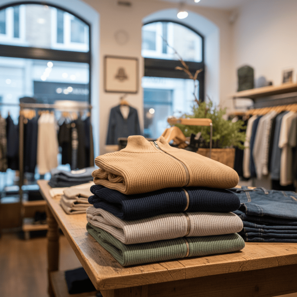 WoolForm™ Yarım Fermuarlı Örgü Kazak
