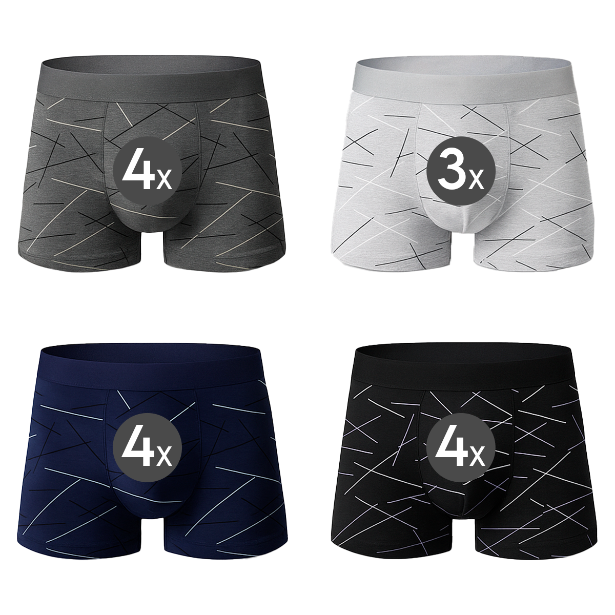 [Multi-pakker] ComfortWeave™ boxershorts + gratis bælte inkluderet