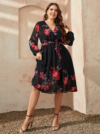 Vestido Wrap Feminino Venise Plus Size