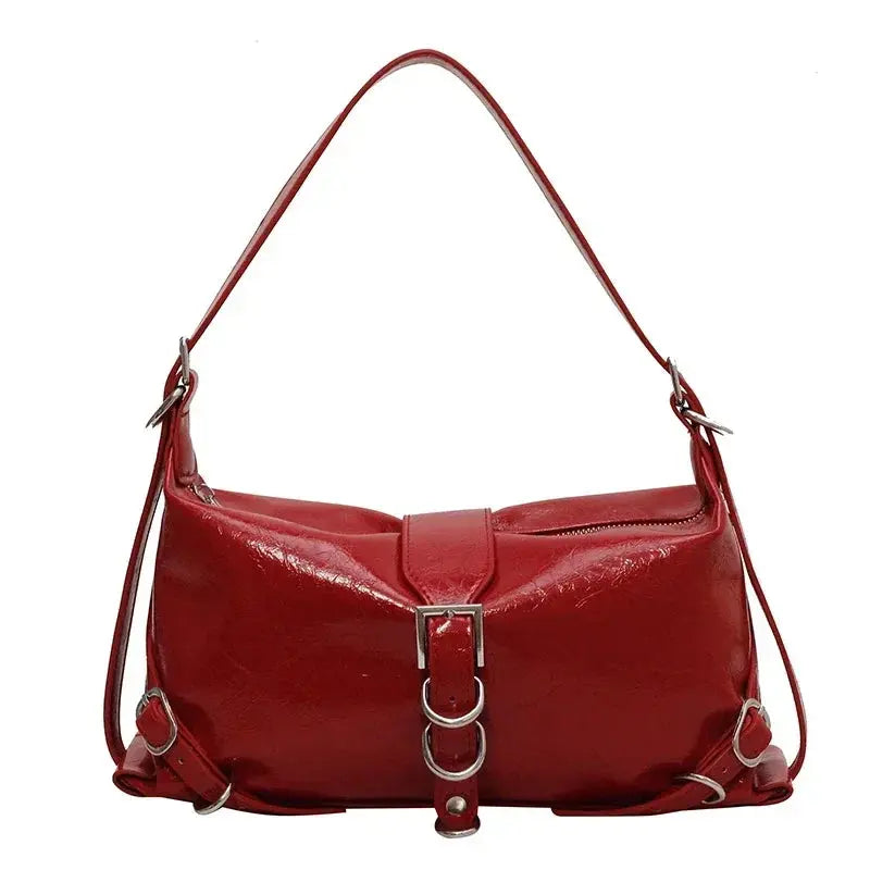 Women’s Vintage Leather Baguette Bag