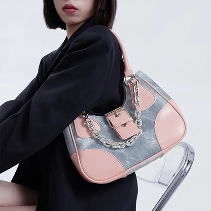 Bolsa baguete de luxo feminina