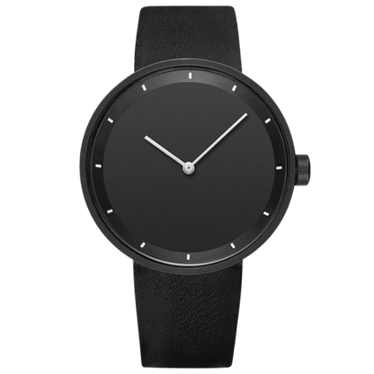 Relógio minimalista clássico masculino com pulseira de couro