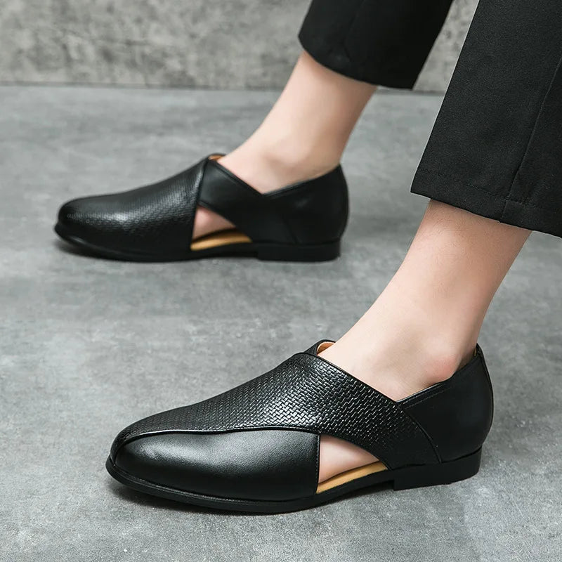 Silvano lederen loafers