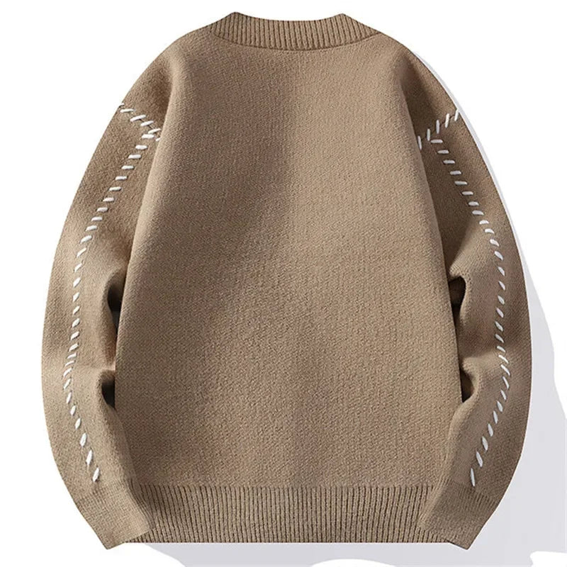 Cardigan tricoté Henry Patchwork