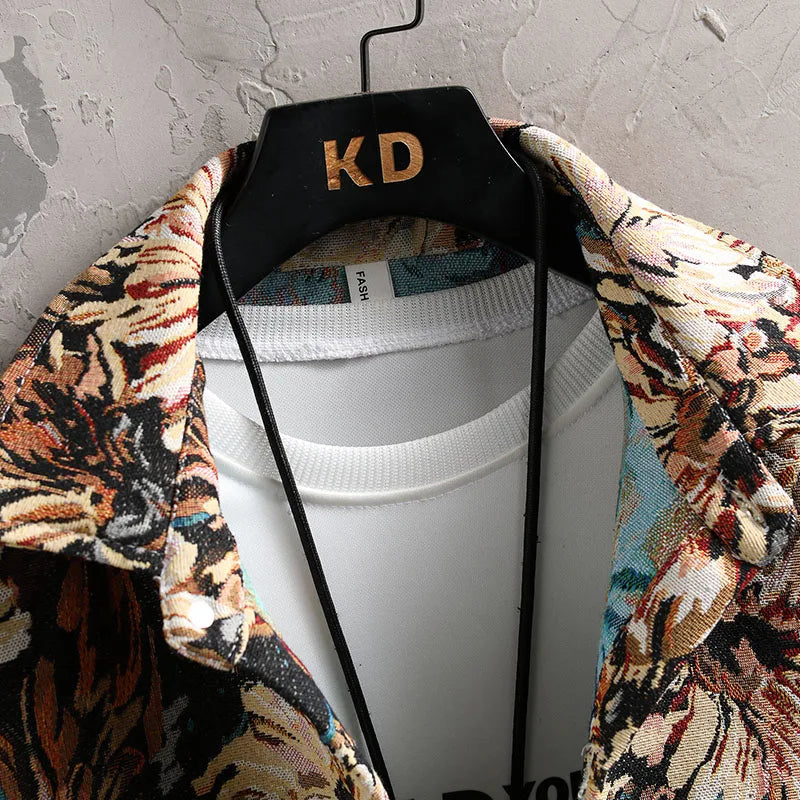 חולצה פרחונית מלכותית