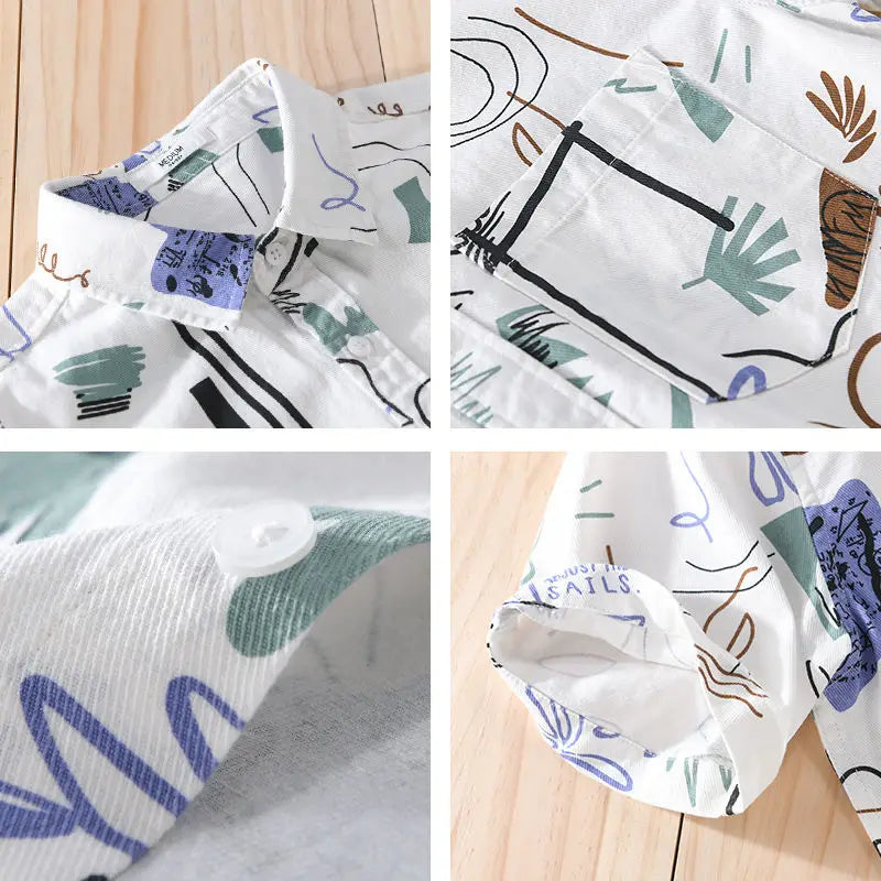 Vinito abstrakt skjorte