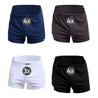 [Mehrfachpackungen] SoftStretch™-Boxershorts + kostenloses Portemonnaie im Lieferumfang enthalten