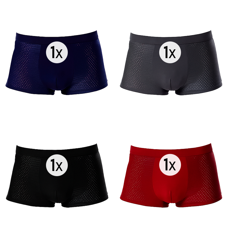 [Multi-pakker] FlexBamboo™ Plus-boksere + gratis lommebok inkludert