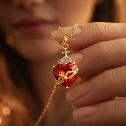 Heilig Hart van Jezus Zirkonia ketting