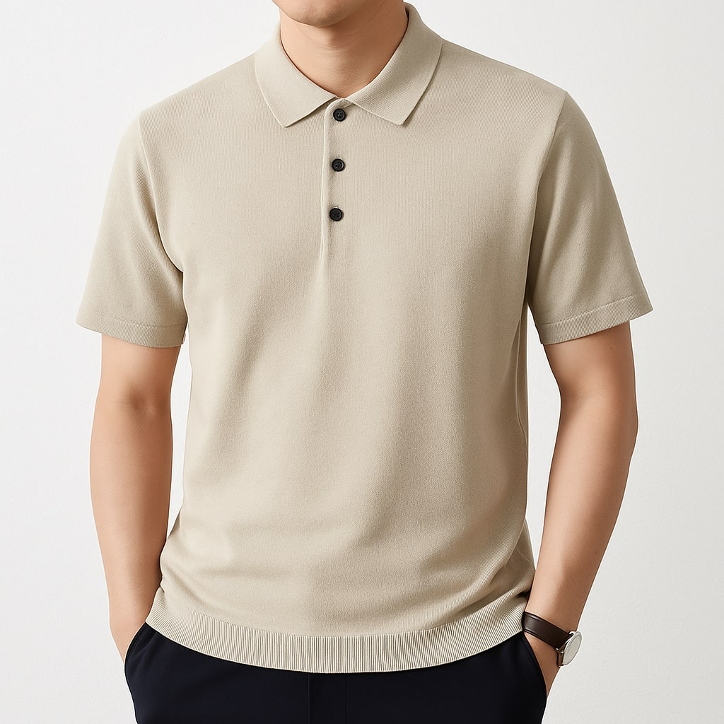 Lazare Poloshirt aus Merinowolle