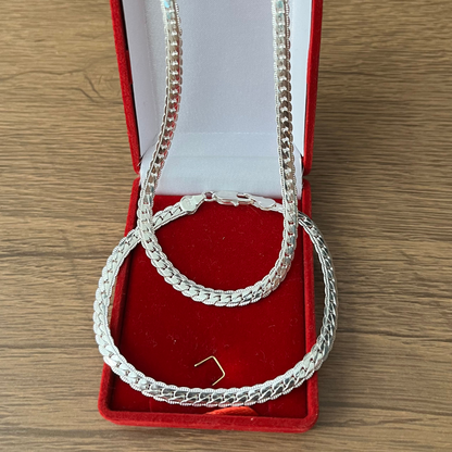 Parure Duo Royal Acier 316L – Collier + Bracelet 6mm