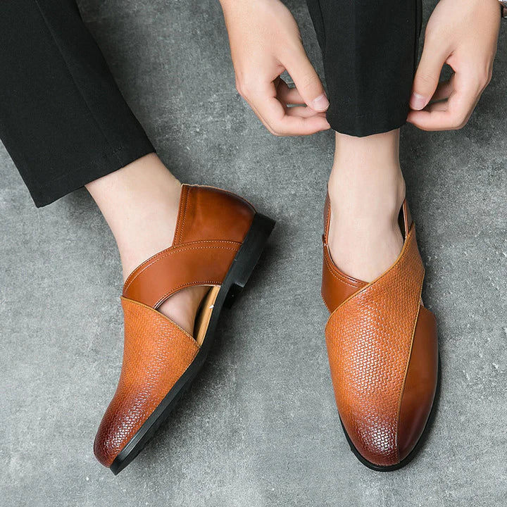 Silvano lederen loafers