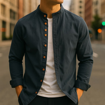 חולצת הירו פשתן-כותנה