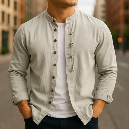 חולצת הירו פשתן-כותנה