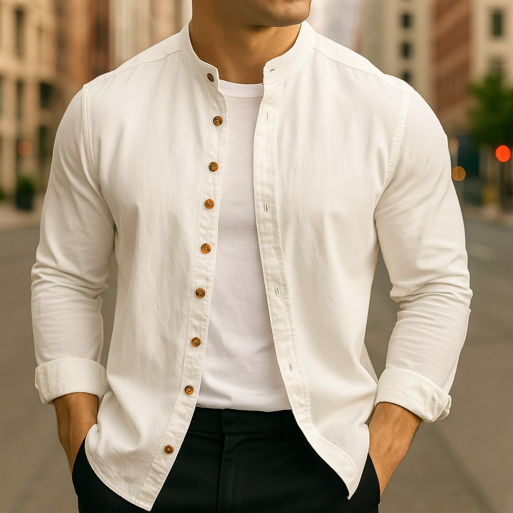 חולצת הירו פשתן-כותנה